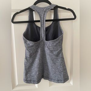 Lululemon sports bra tank top racerback size 6 gray